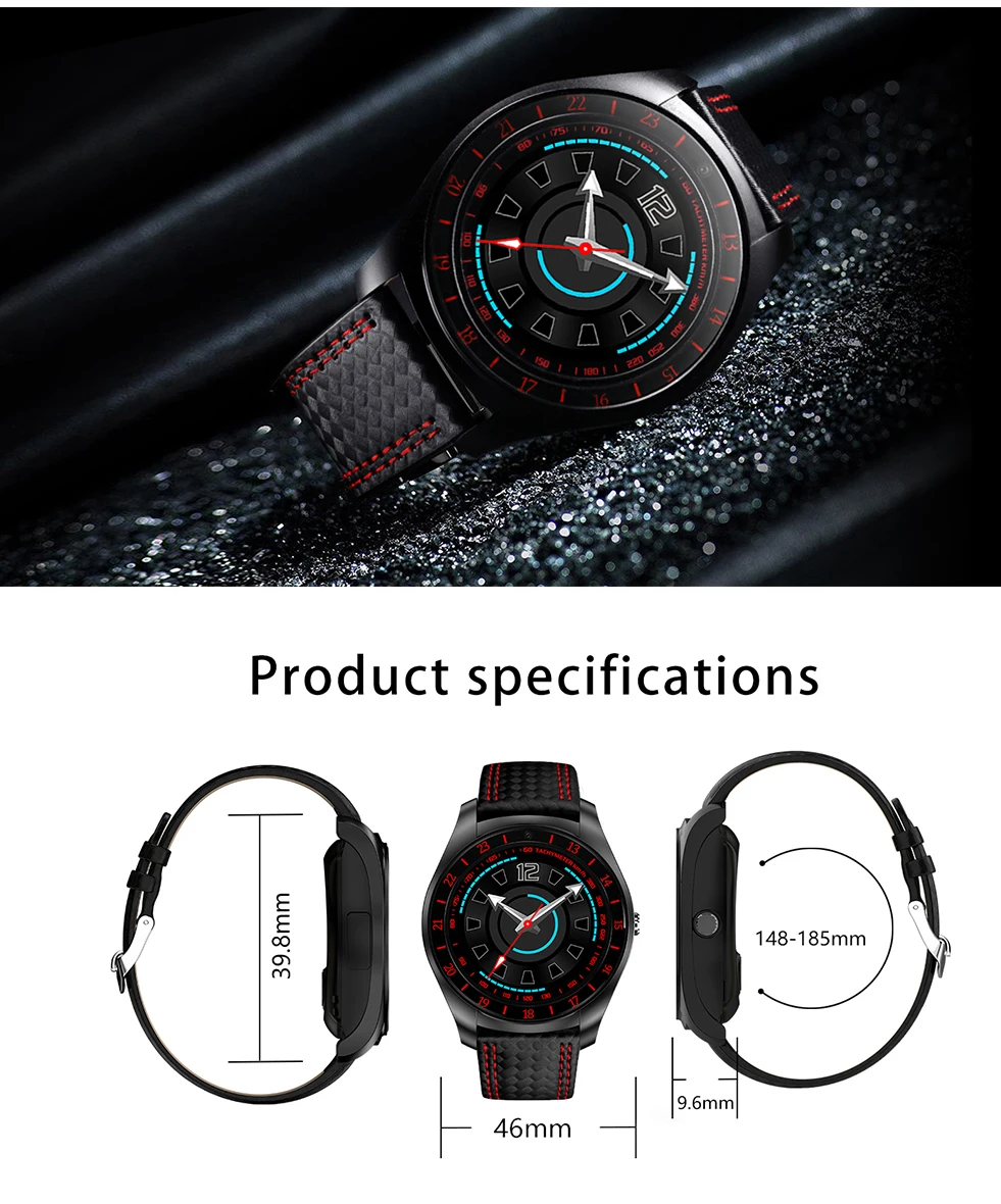 DIGOOR V10 Smart Watch Men women Pedometer Support SIM TF Card camera Heart Rate Smartwatch watch phone For Android PK Q18 DZ09 T8 (9)