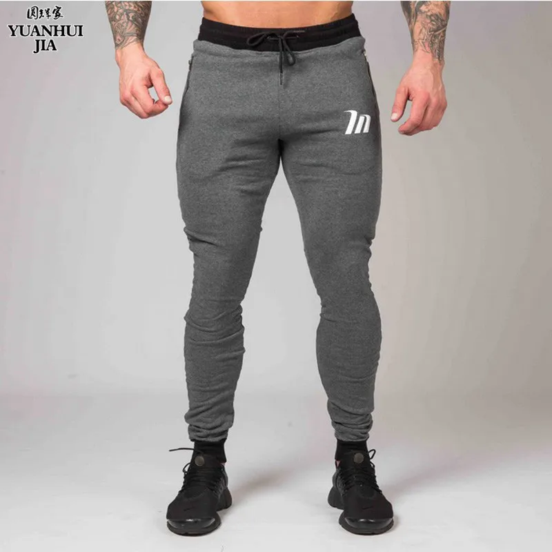 2018 New High Quality Jogger Pants Men Fitness Bodybuilding Gyms Pants ...