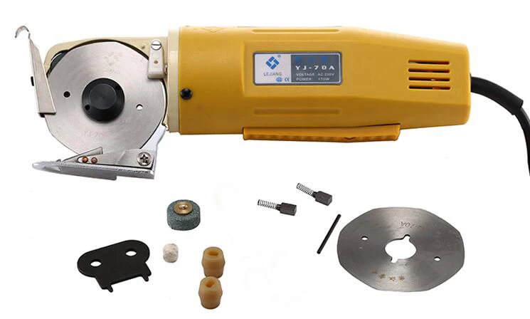 LeJiang YJ-70A Type Diameter Blade 70mm, Electric Fabric Cloth Cutting Round Knife Cutting Machine yj 70 70mm blade electric round knife cloth cutter 220v 110v 170w fabric cutting machine round knife cutting machine 4pcs lot