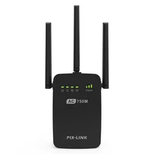 PIXLINK AC750 wifi repeater/Router Dual Band WIFI Range Extender wi fi signal amplifier With Three External Antennas 802.11a/b/n