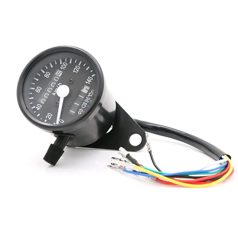 Nuoxintr Universal Backlight Motorcycle Odometer KMH Speedometer Gauge Cruiser Chopper Bobber Motorcycle Accessories Instruments