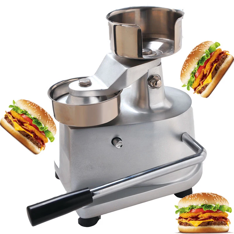GZZT Manual Commercial Burger Press Mold AM10/AM13 Comercial Meat Aluminum Alloy Burger Press for Stuffed Burgers Kitchen Tool