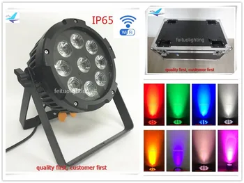 

IP65 LED Par Light 9x12W RGBWA UV 6IN1 WIFI Phone Control Wireless Battery Power Outdoor LED Par Light Par 64