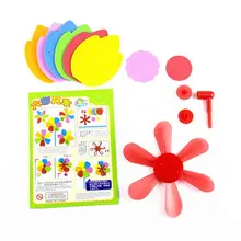 6Pcs DIY EVA Windmill Pinwheel Wind Spinner Kids Toy Garden Lawn Party Decor Toy Kindergarten