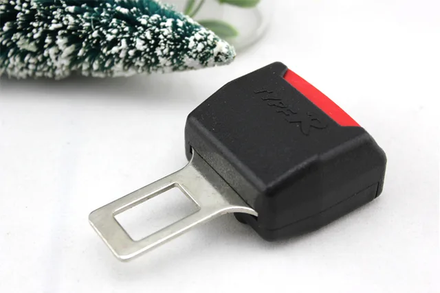 Details about / 2pcs Adjustable Auto Car Black Safety Seat Belt Buckle Clip Extension Extender