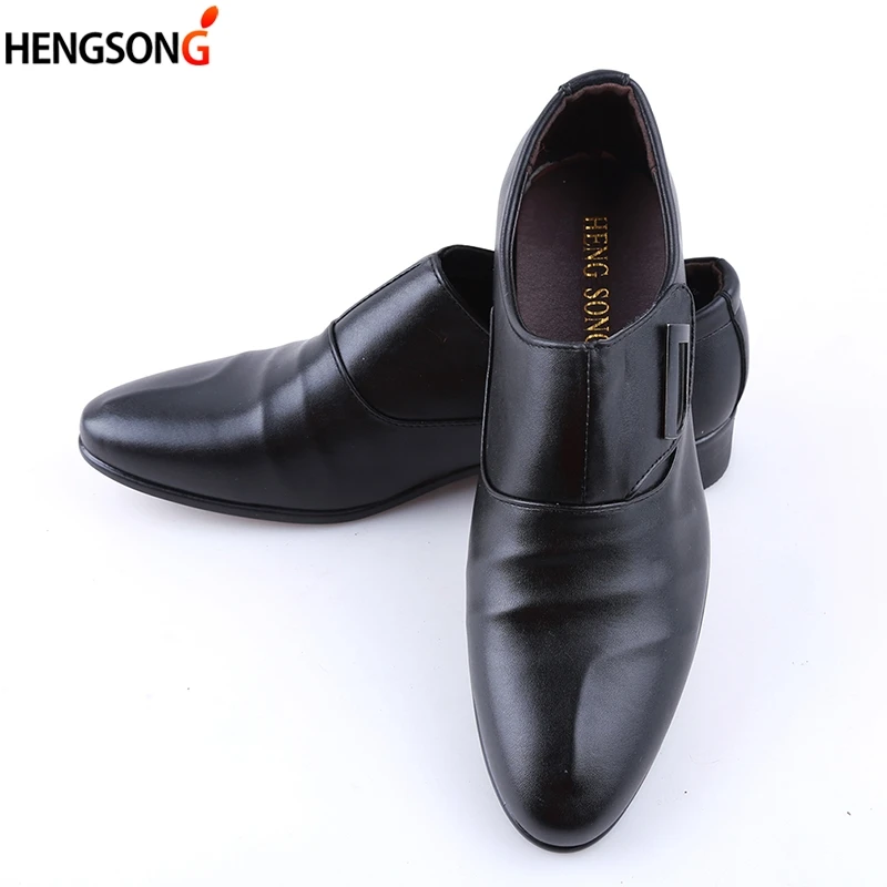48 Nouveau Noir Unique Taille Glissement Brun Mâle Black De Chaussures Marque Mariage Formelle Partie Hommes Bussiness Boucle Bureau brown Sur Robe Plus HqvwHg