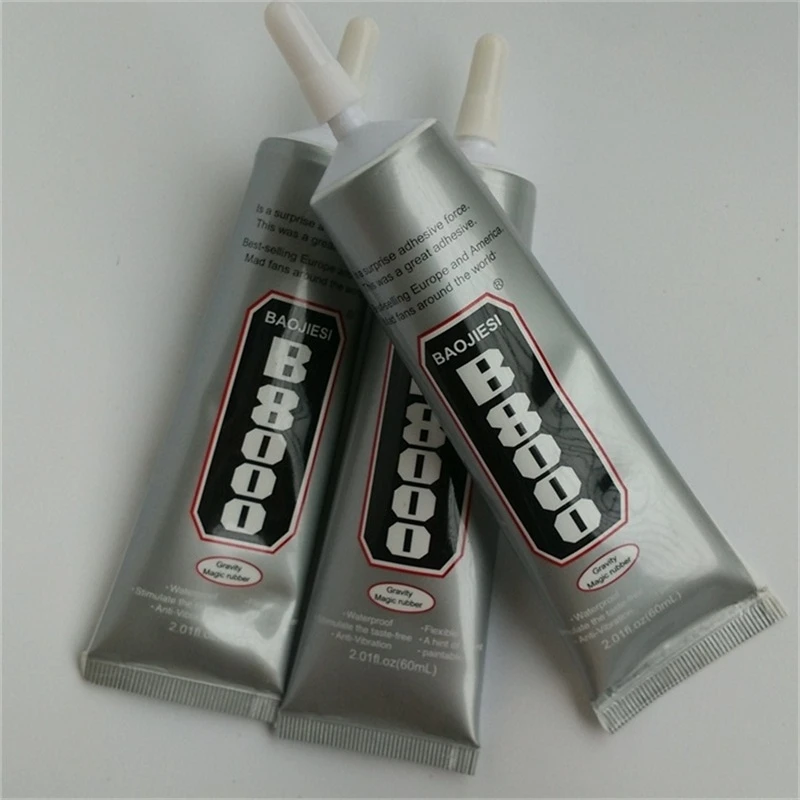 6Pcs 60ML B8000 Super Glue Hat Fabric Rhinestone Adhesive Diy Jewelry