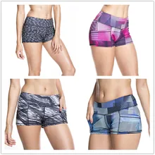 Высокое качество, четыре стиля, для девушек, с принтом, высокая прочность, быстросохнущие, для спорта, бега, фитнеса, йоги, шорты для спортзала, топы, ropa mujer,, обтягивающие