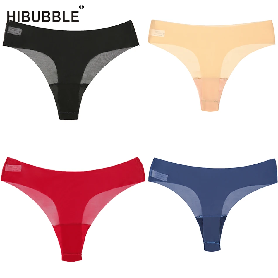 HIBUBBLE нижнее белье женские Сексуальные Бесшовные стринги сексуальные трусики