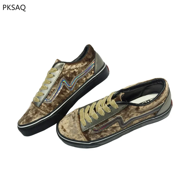 

New Retro Style Do Old Dirty Shoes Girls Spring Student Street Photo Board Shoes Women Flat Bling Fashion Casual Shoes B