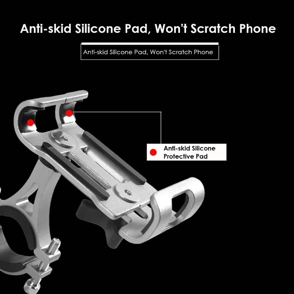 Велосипедный держатель для телефона силиконовые Противоскользящие коврики подходят для 3,5-6,5 дюймовых сотовых телефонов gps подходит 20 мм-38 мм ручка Мотоцикл Велосипед