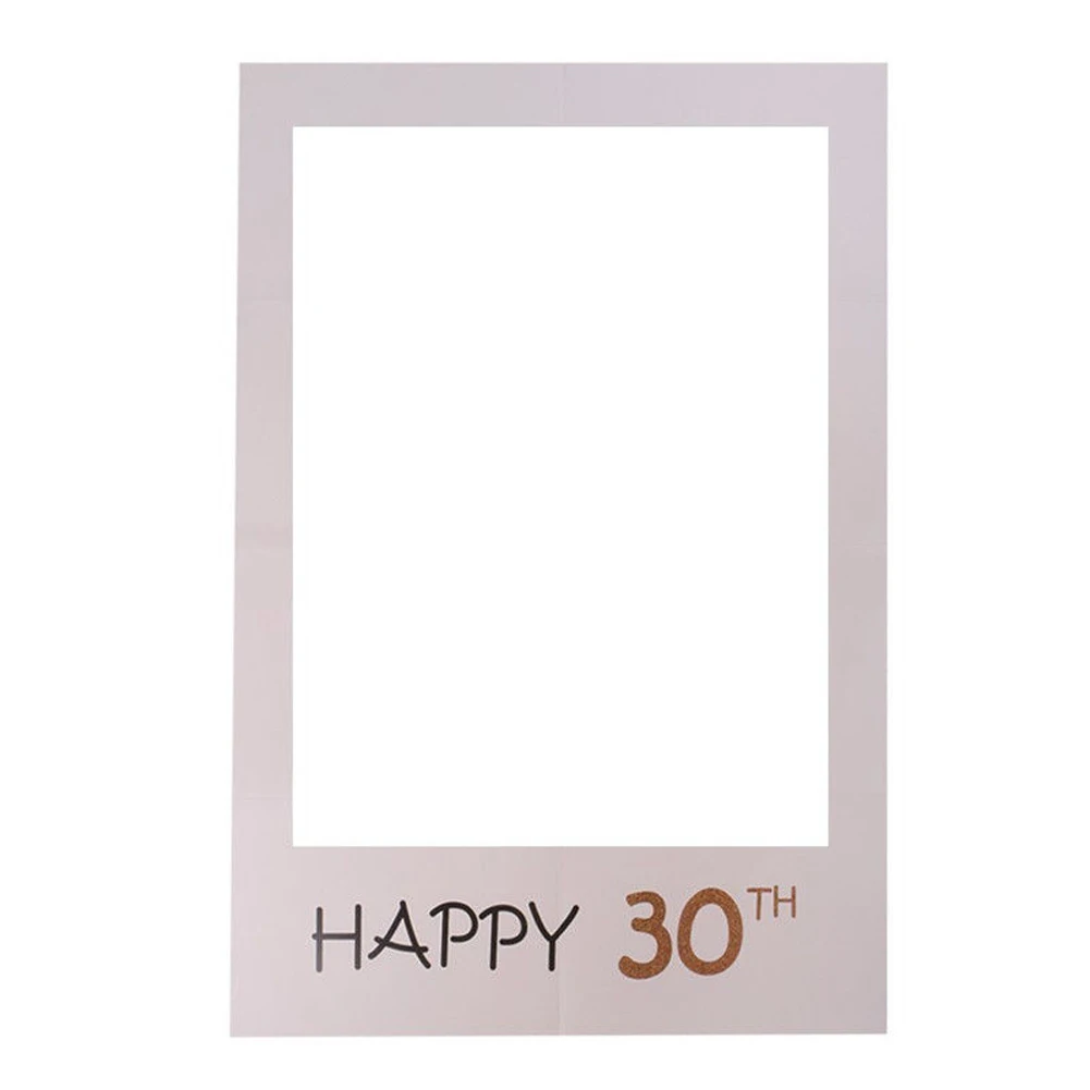 18 Вт, 30 Вт/40/50/60th 21st рамка для фото реквизит для фотографии с днем рождения бумаги вечерние реквизит для фотографий