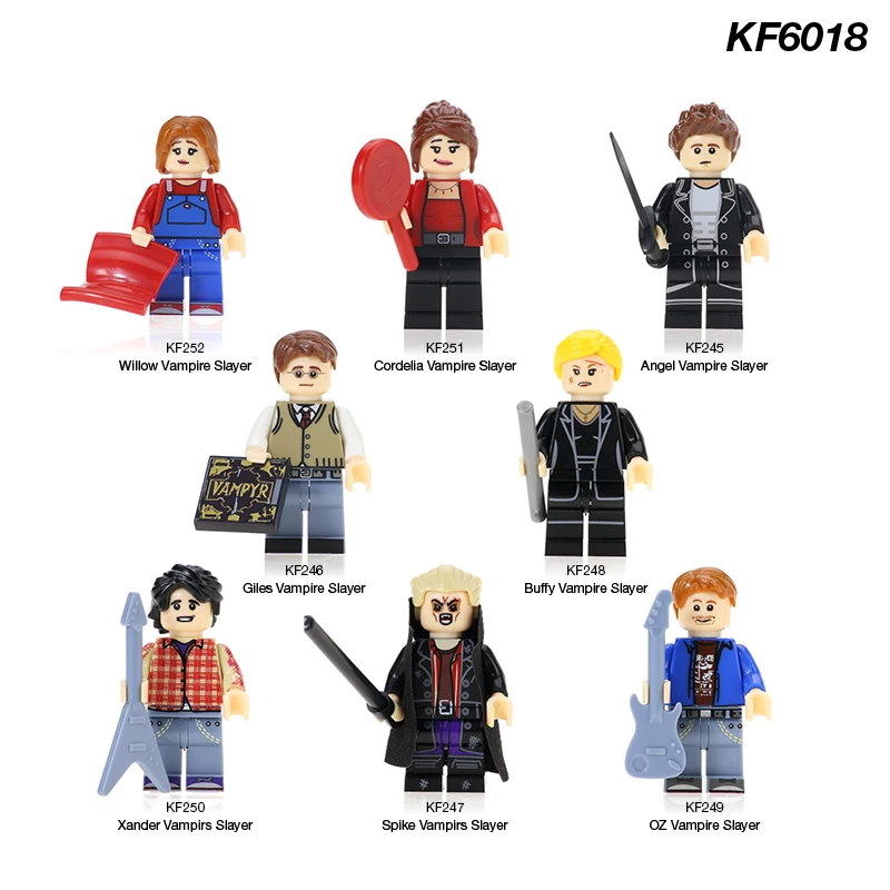 

KF6018 Single Sale Bricks Super Heroes Vampire Slayer Figures Angel Spike Buffy Building Blocks Bricks For Children Gift Toys