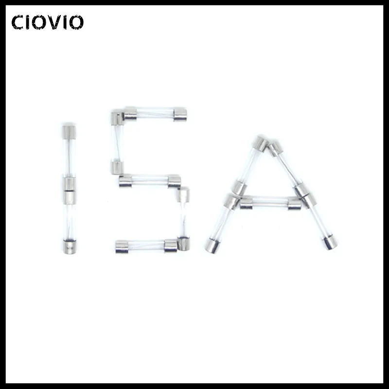 10pcs Fast-blow Glass Fuses Assorted Kit 630mm 250V 0.5A 1A 2A 3A 4A 5A 6A 8A 10A 15A 20A 25A 30A