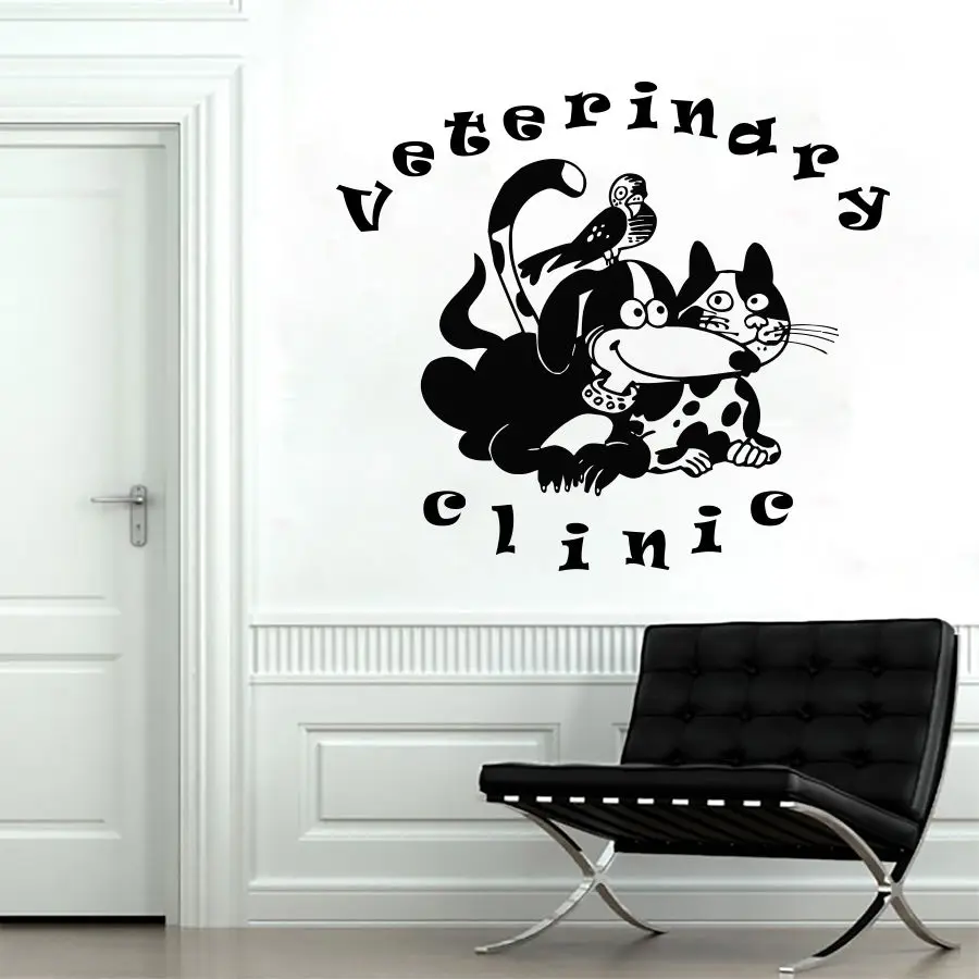 Hwhd Casa Adhesivos De Pared De Animales Mascotas Clinica