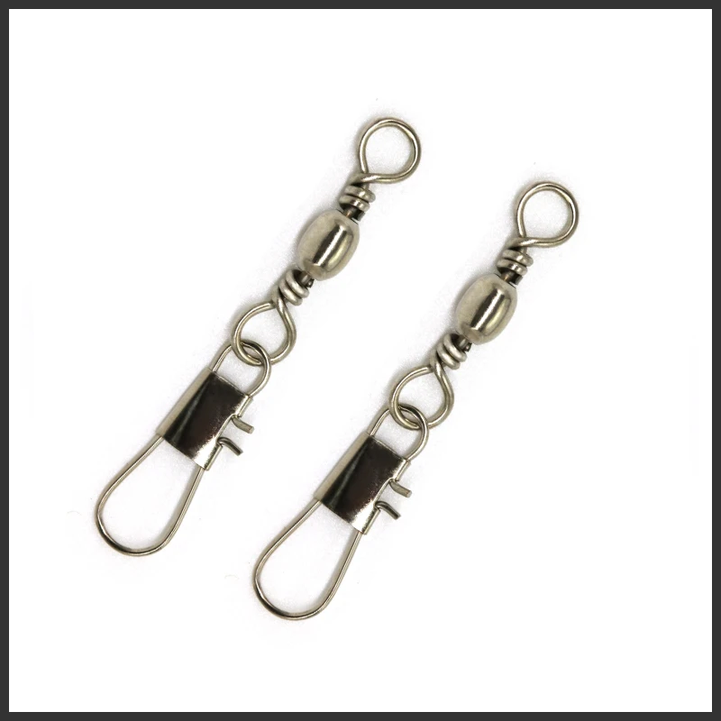 50pcs swivels interlock snap fishing lure tackles winter fishing gear