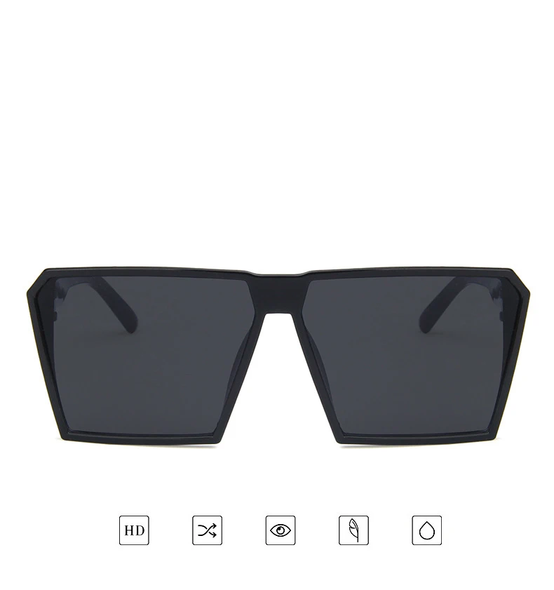 Крутые солнцезащитные очки с большой квадратной оправой для мальчиков, стиль, детские очки для мальчиков и девочек, светоотражающие линзы, уличные солнцезащитные очки UV400