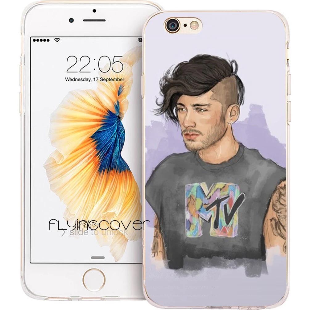 Coque Capa Zayn Malik Transparent Soft TPU Silicone Phone