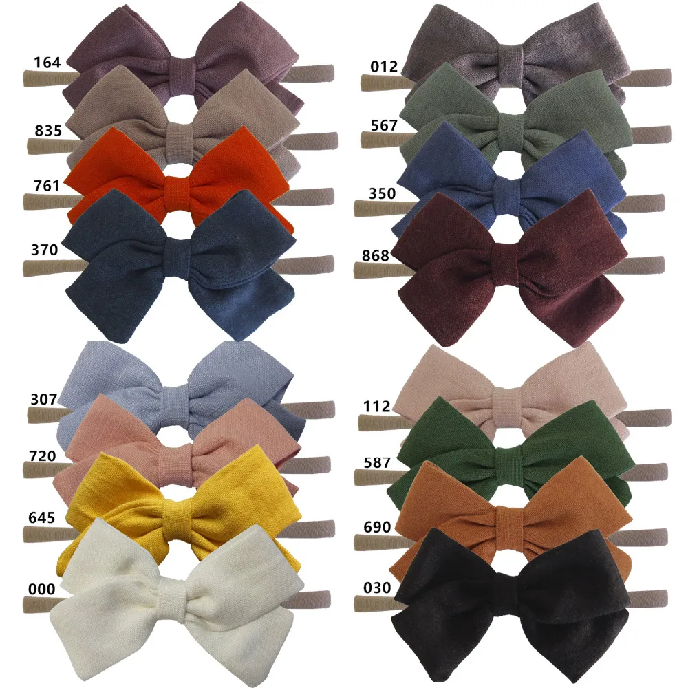 fabric bow headbands 16 colors