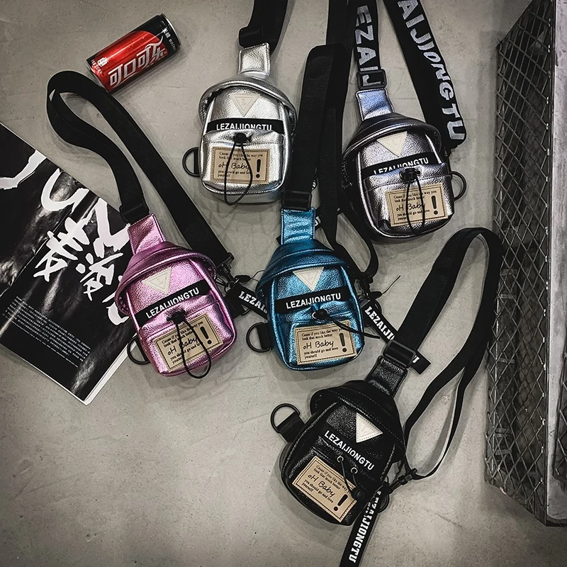 

Women's Soft Leather Bag Men's Chest Bag Shoulder Bags Crossbody Messenger Small Mini Sling Long Strap Sport Bags Fashion Trend