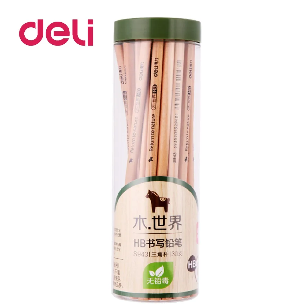 Deli 30 шт. S943 карандаш из дерева HB коррекция осанки Студенческая каллиграфия все