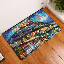 Cammitever картина маслом здания живописной пол Ковры Нескользящие Кухня Ковры S абсорбент Ванная комната rugs Гостиная коврики