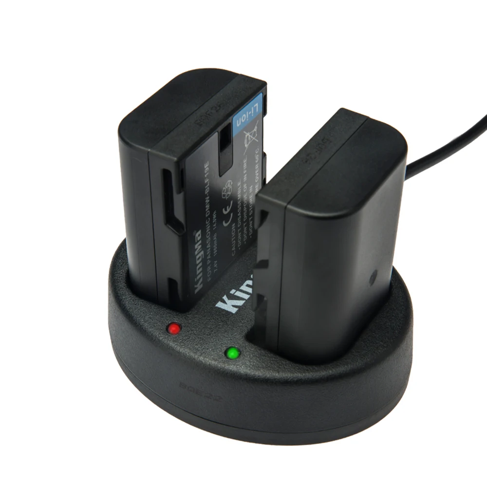 KingMa 2 шт. 1960 мА/ч DMW BLF19 BLF19E BLF19e BLF19PP Камера Батарея + USB Зарядное устройство для