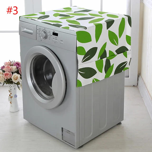 Waterproof Cover for Washing Machine Coated Cotton Blend Cute Dustproof