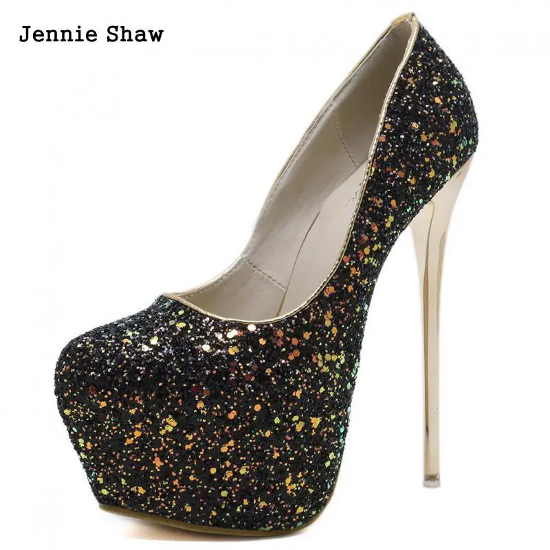 Thin Heels Party Summer Fashion Extreme High Heels Sexy Pumps Platform Stiletto Women Shoe Size 43 44 45