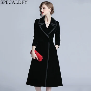 

Autumn Winter Dress Women Black Velvet Dresses Designer Runway Dresses 2020 Women High Quality Party Dresses Robe Femme Ete