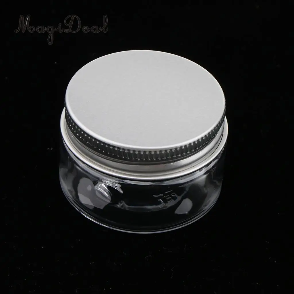 10pcs 30-120ML PET Plastic Empty Cosmetic Container Case with Aluminum Caps Cream Lotion Box Ointments Bottle Makeup Pot Jars