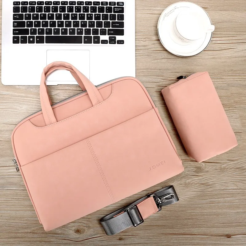 Модные женские розовые сумки на плечо, женский портфель для ноутбука, кожаные сумки, сумки-мессенджеры, дизайнерская женская кожаная сумка для MAC Book