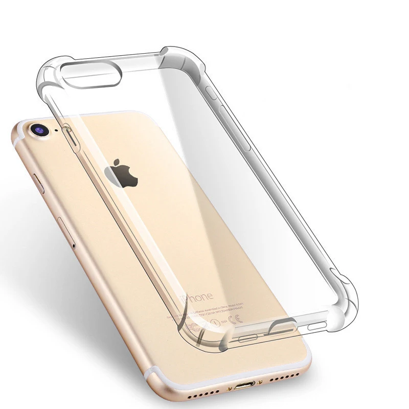 

Ultra thin Clear Transparent TPU Silicone Case For iPhone 6 7 6S Plus Protect Rubber Phone Case For iPhone 8 7 Plus x