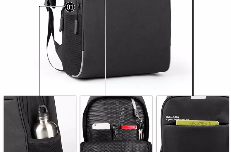 Бренд BALANG популярный деловой рюкзак для мужчин и женщин модные школьные сумки для подростков мальчиков и девочек рюкзаки для ноутбуков