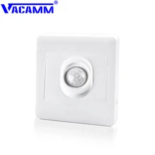 Vacamm аварийного Сенсор Переключатель 220 В ON/OFF для Ванная комната Гостиная охранных освещения ПИР инфракрасный движения Сенсор переключатель