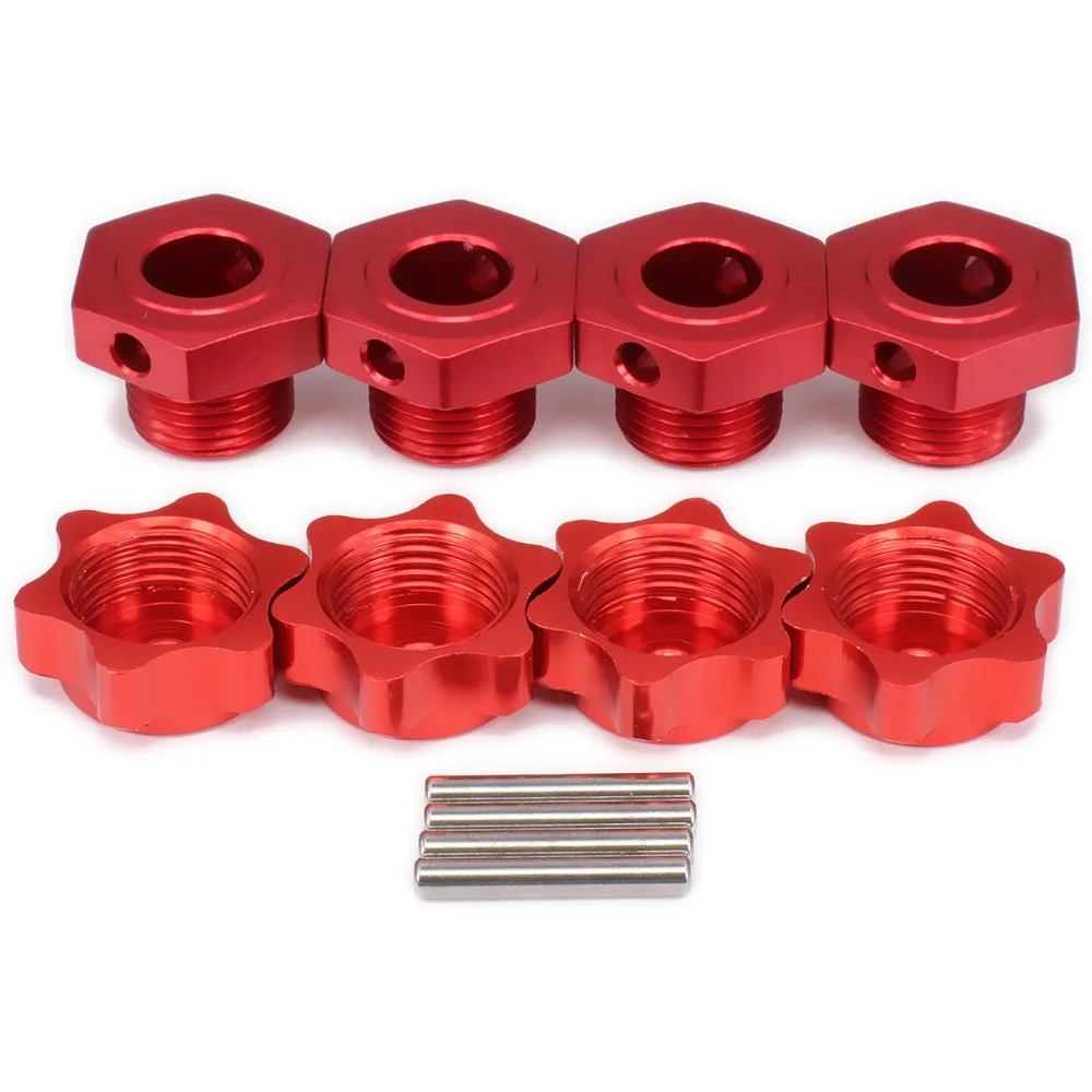 Navy Alum Wheel Hub Mount M12 Union Nut 17mm Cover for 1:8 RC Car Buggy Truck