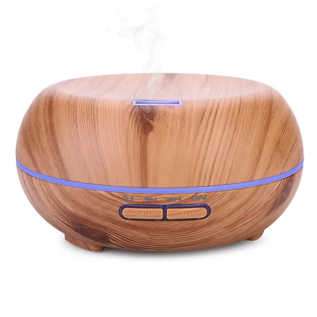 

300ml Aromatherapy Essential Oil Diffuser Wood Grain 7 Color LED Lights Waterless Auto Shut-off Ultrasonic Cool Mist Diffusers