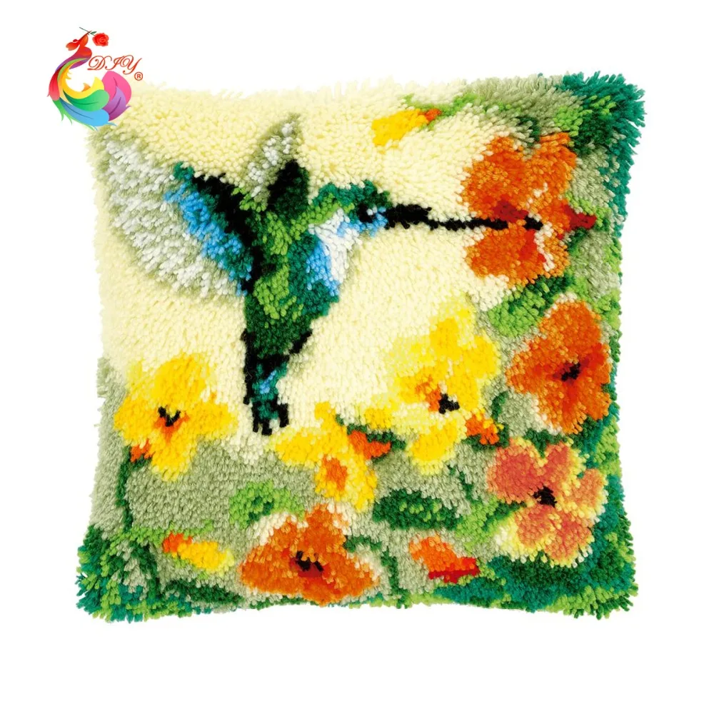 DIY Needlework Crafts pillowcase Cushion Cover Cross Stitch Printed