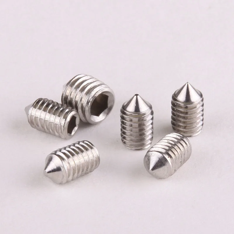 

304 stainless steel tip set screws Jimi headless screw top wire set screws M3 * 8