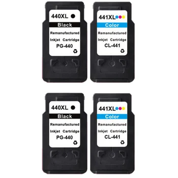 

4 pcs for Canon PG 440 CL 441 PG-440 CL-441 Ink PG440 CL441 for PIXMA MX374 MX394 MX434 MX454 MX474 MG4140 MG4240 MX514
