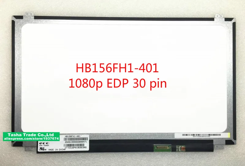 15.6 slim IPS screen Model HB156FH1-401 FHD EDP 30 pin for BOE matrix HB156FH1 401 fit N156HGE EA1 NV156FHM-N41 N42 | Компьютеры и