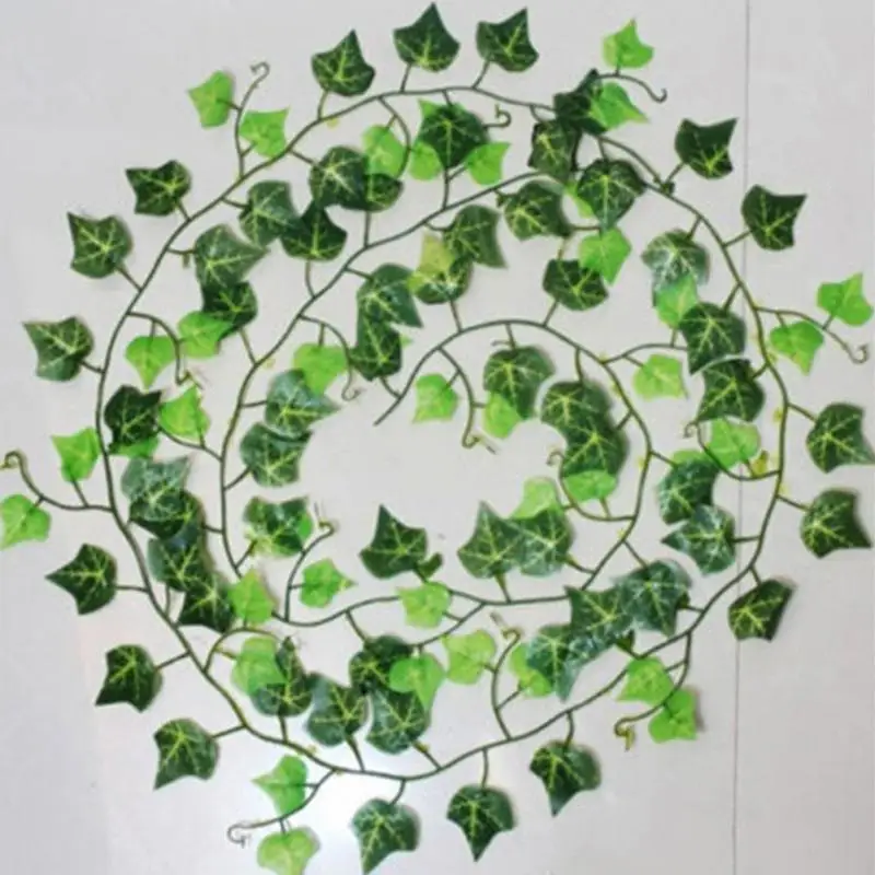 2,5 м Искусственный лист плюща искусственные зеленые растения-гирлянды искусственная Виноградная лоза листва домашняя Свадьба вечеринка Хэллоуин Рождество DIY Декор - Цвет: Boston ivy