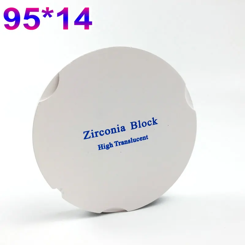 

1 Pieces OD95*14mm HT ST ZirkonZahn System Dental Zirconia Blocks Disc for ZirkonZahn CAD CAM Milling System