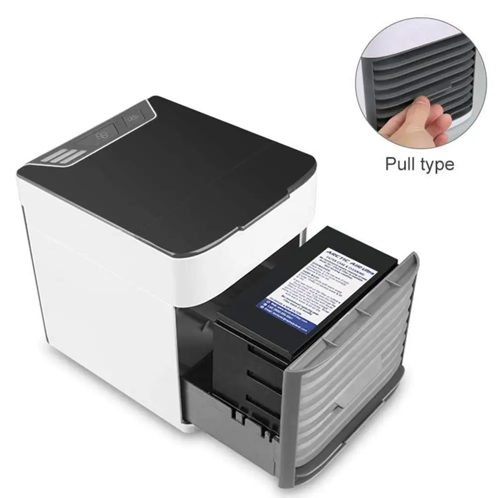 

Portable Air Cooler Water Evaporative Humidifier USB Mini Desktop Cooling Fan