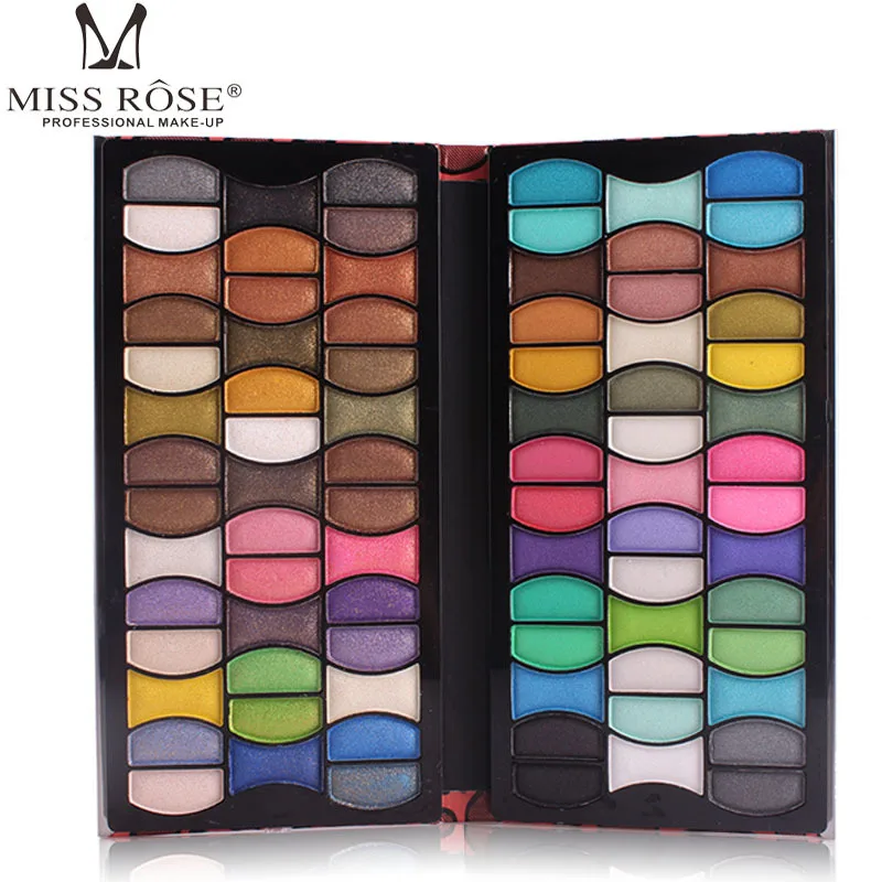 

Miss Rose Shimmer Eye Shadow Palette Matte Eyeshadow Powder Long-Lasting Beauty Professional Nude Eyes Makeup Kit 80 Color A200