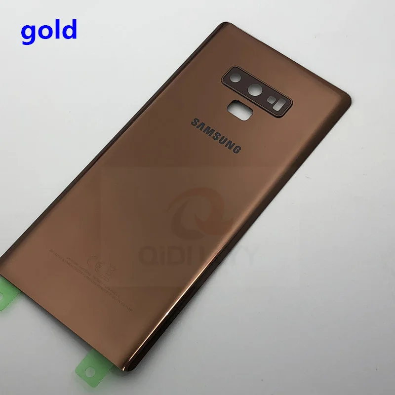 Для SAMSUNG Galaxy Note 9 N960 N960F стеклянная крышка для батареи Задняя Дверь Корпус для SAMSUNG Note 9 оригинальная Задняя стеклянная крышка