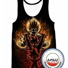 Dragon Ball, майка для спортзала, Мужская 3D майка для бодибилдинга, мужские топы с аниме, Мужская майка, топы для фитнеса, футболки, Супер Саян, Майки