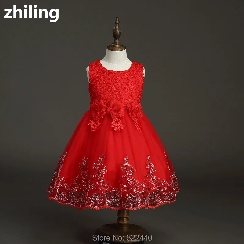 

Flower Girl Dresses For Wedding With Big Bow Kids Party Dresses Princess Girls Prom Dress Pageant Gowns