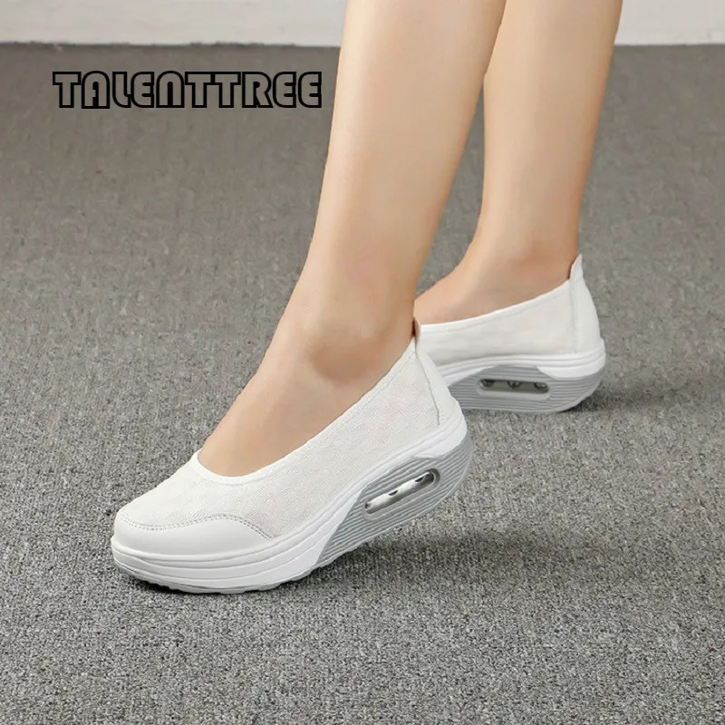 

Casual Women Shoes Air Mesh Flats Platform Shoes Creepers Slip On Moccasins Comfortable Female Shoes Footwear Ladies Flats Shoes