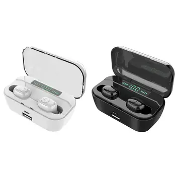 

Bluetooth 5.0 Earphones Portable TWS Wireless In-ear 3D Stereo Sound With Mic Handsfree Sports Earbuds Large Capacity 3500mAh